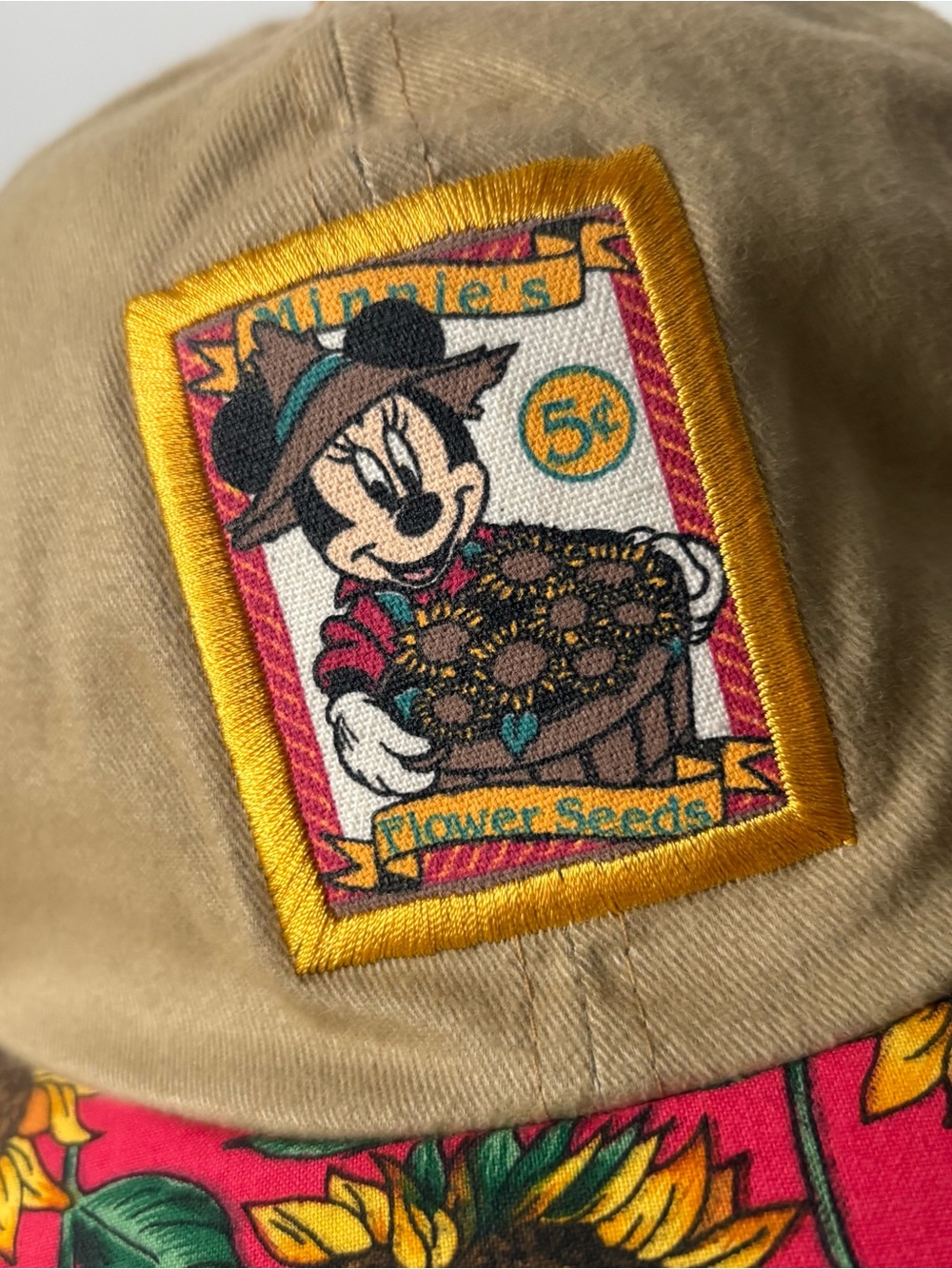 Disney Mickey Unlimited Minnie’s Flower Seeds Hat O/S 90’s Retro - Picture 2 of 6
